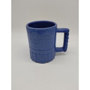 Pana Illinois Class Of 1949 Blue Coffee Cup Mug Frankoma Pottery 25th Reunion